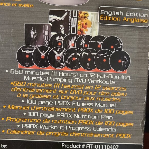 P-90X Extreme Home Fitness Workouts In Box W/ 13 DVD's Fitness Guide & Plan - Picture 4 of 11